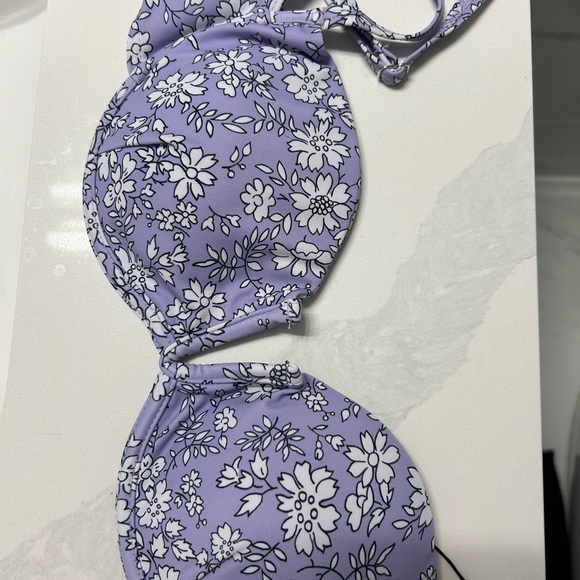 Zaful- Lilac Floral Bikini Set Size Large - Picture 3 of 8